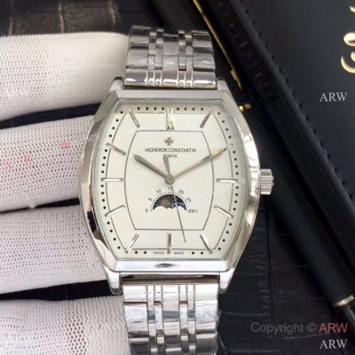 Copy Vacheron Constantin Malte Moon phase Stainless Steel Watch Warranty